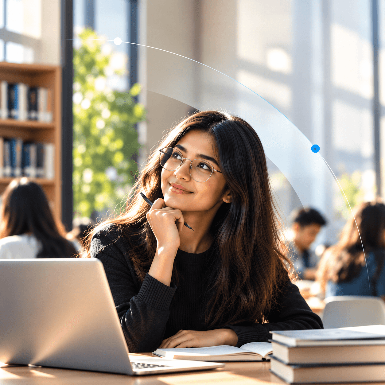 Students collaborating in an industry-focused learning environment